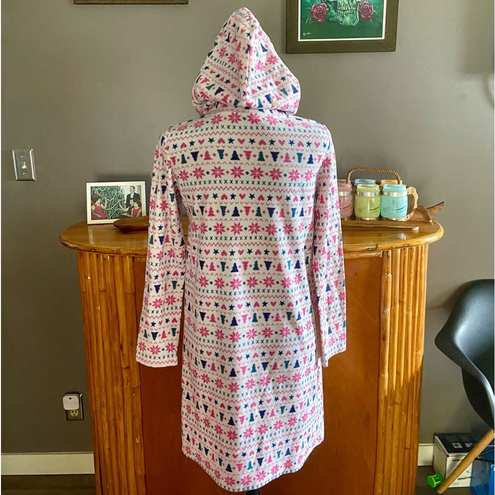 Cat & Jack Christmas Hoodie Fleece Nightgown - Picture 12 of 12